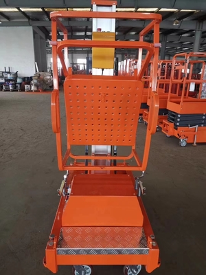 Spingere intorno Aluminio Verticale Mast Lift Struttura forte Lifting liscia