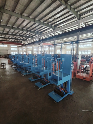 Facile da spostare Semi elettrico aereo Stock Picker Lift con Bule Color