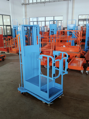 Facile da spostare Semi elettrico aereo Stock Picker Lift con Bule Color